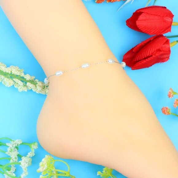 Elegant Handmade Anklet – Perfect for Women & Girls | Ideal Gift Option, DYC1190 - Picture 2 of 6